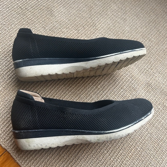 White Mountain black synthetic ballet flats - Picture 3 of 5